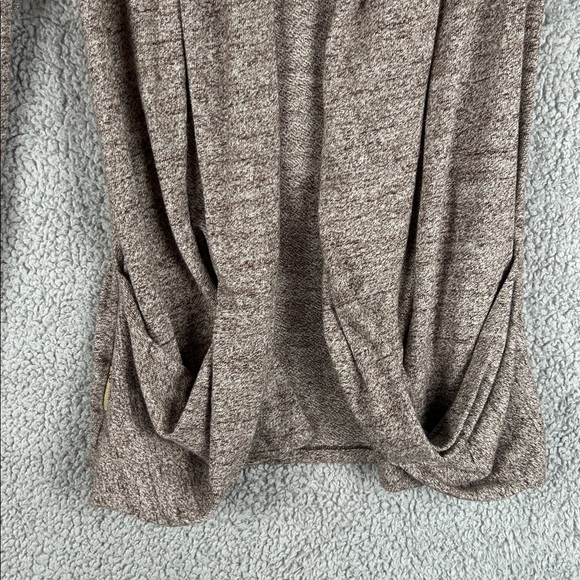 UGG Open Front Long Sleeve Marbled Brown White Long Cardigan Size M - Picture 16 of 16